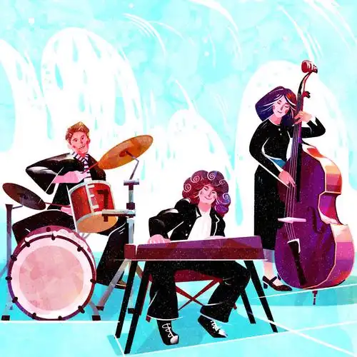 降落伞乐队专辑封面插画