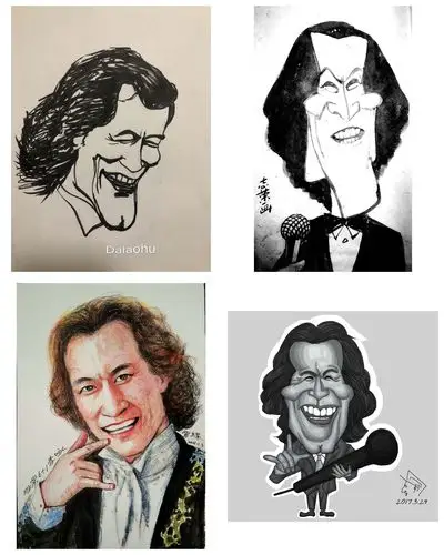 主持人李咏肖像漫画