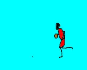 打篮球红衣男子三步上篮扣篮gif动图_动态图_表情包下载_soogif