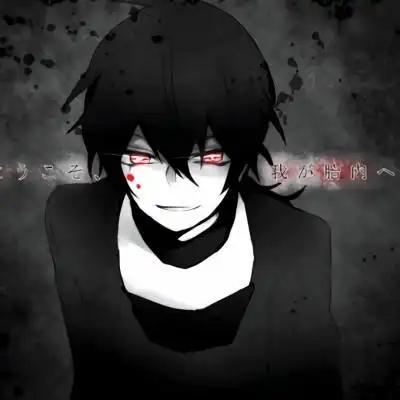 二次元异瞳邪魅男头像帅气妖孽红瞳动漫男头像