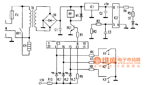 希贵gds65c型电饭锅电路图