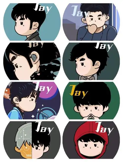 周杰伦q版头像合集#周杰伦##jay