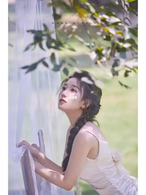 少女写真|南通艺术照|韩系画报写真草地 纱帐 少女的组合真的封神75