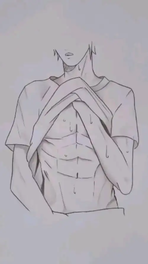 画画原来如此简单#教你画腹肌!