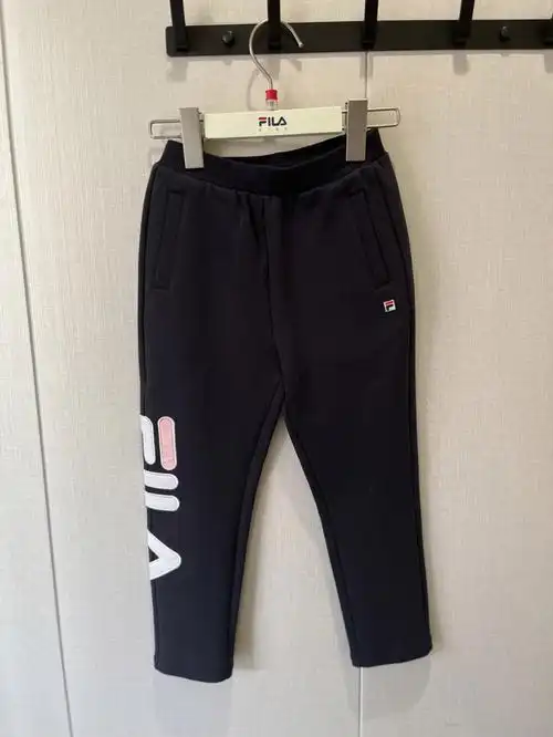 斐乐女童小直筒长裤春秋厚度