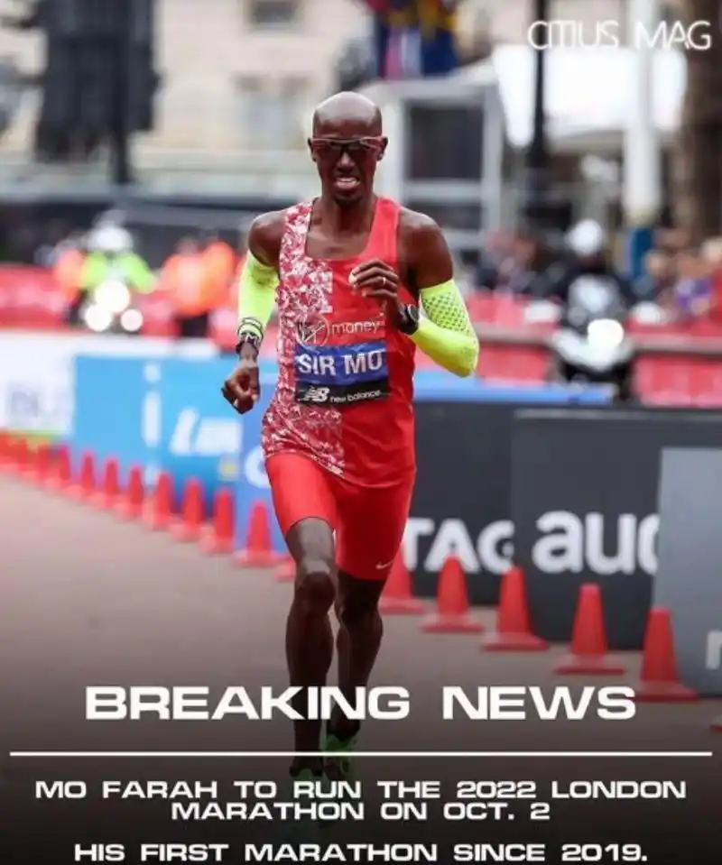 《最后之舞》莫法拉确认会参加4月23日伦敦马拉松,以40岁的 - 抖音