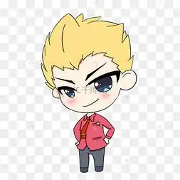 男孩趴桌子睡觉卡通插画手绘可爱男生去游玩免抠图卡通q版可爱帅气