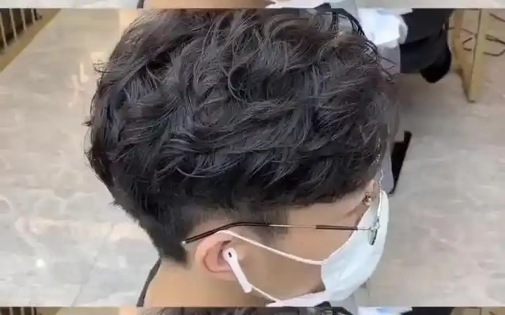 男士三七分纹理烫 超级好打理 男士烫发首选 适合15-35岁小哥哥 长度