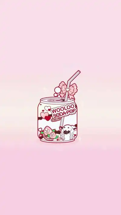 夏日汽水手绘零食/美食甜品/无水印背景图