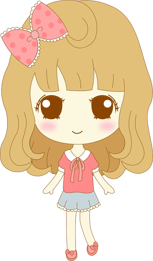 卡通人物 小女孩