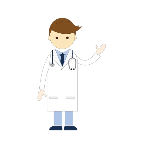 卡通医生人物设计免抠素材