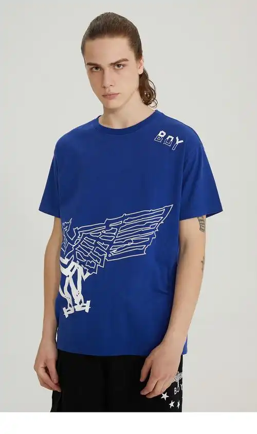 boylondon2020夏季跨幅大老鹰情侣装t恤b202nct05106