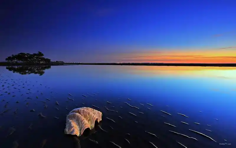 【天狼收藏】蓝色日落唯美风景 - 天狼 - 指尖缘