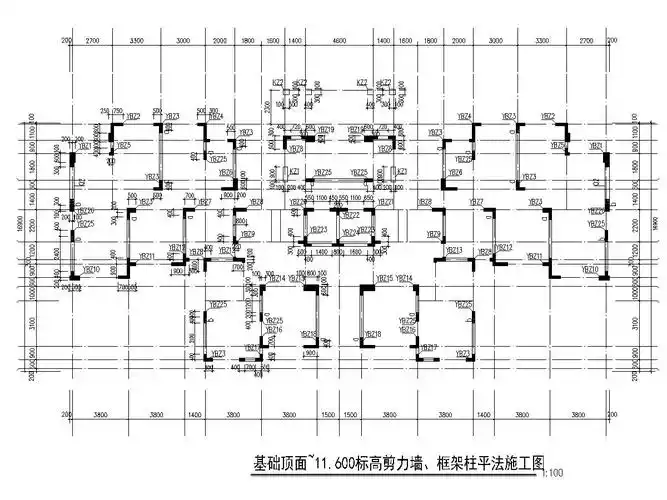 24层平屋面家园住宅结构施工图