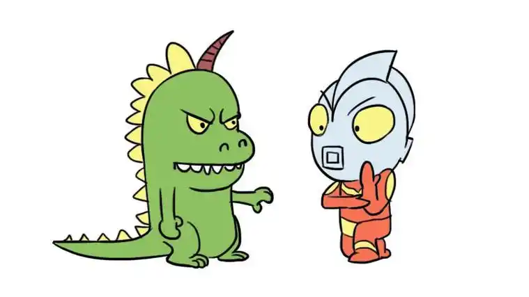 奥特曼怪兽简笔画曲洲老师画卡通少儿简笔画系列打怪兽的奥特曼爱迪