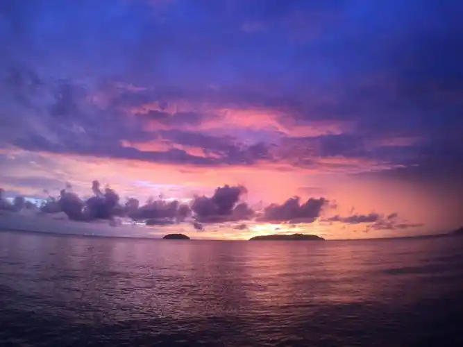 怀念沙巴海边的晚霞