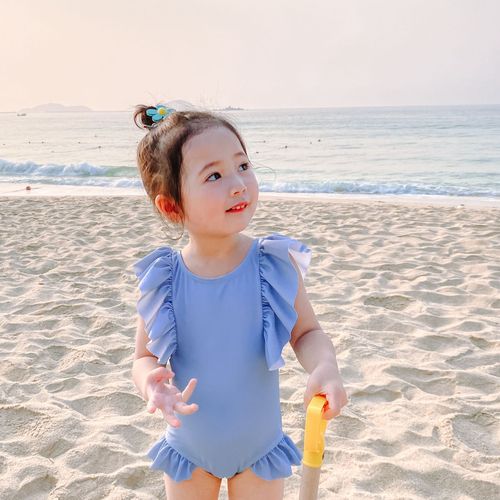 泳衣女童小孩子泳装露背蝴蝶结比基尼2022女宝宝夏季泳衣裤