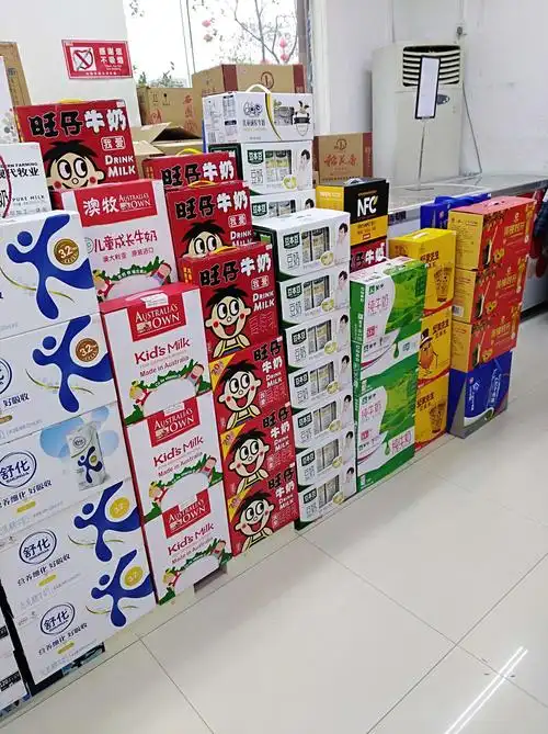 都市田园一店牛奶陈列回复