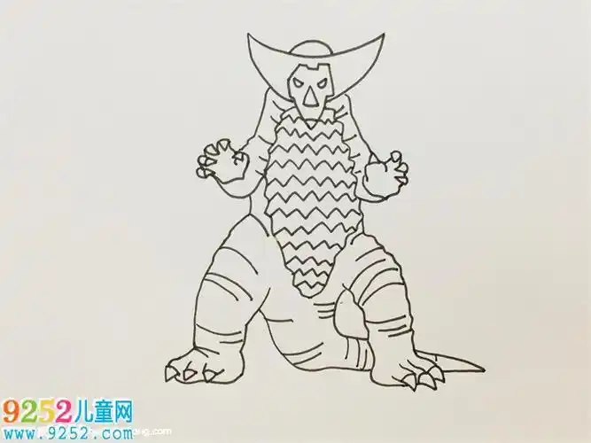 哥莫拉怎么画奥特曼简笔画哥莫拉简笔画教程艾雷王要如何画奥特曼怪兽