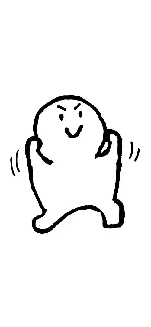 黑白简约可爱风头像手机壁纸2