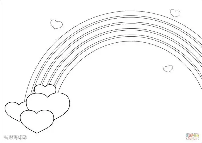 花简笔画步骤图彩虹蝴蝶花朵大地简笔画大全-红豆饭小学生简笔画大全