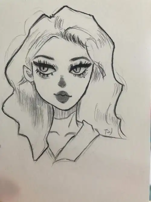 画成这样都不好意思@老神仙果子92#临摹  #零基础学画画  #画画的