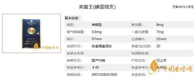 芙蓉王烟价格表和图片2021芙蓉王烟的寓意是什么