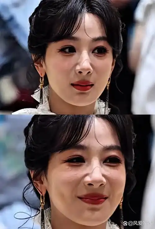没以前好看了杨紫鼻子杨紫下巴凹吗明星的短兜翘尖下巴兜翘下巴的明星