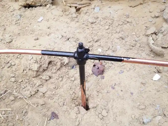 > 韶关供电局接地网组件镀铜接地棒放热焊接焊粉模具    铜包钢接地棒