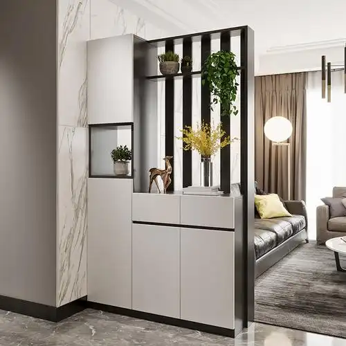 简约现代鞋柜玄关客厅隔断靠墙酒柜北欧进门门厅