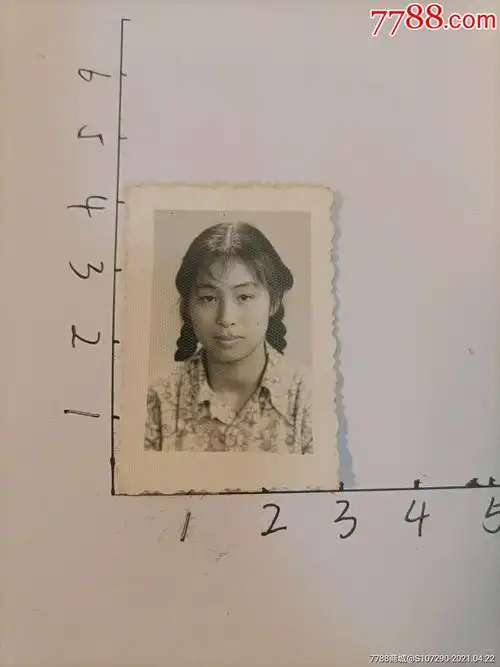 80年代女士证件照-价格:5元-se79736440-老照片-零售-7788收藏__收藏