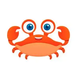 矢量可爱卡通小螃蟹