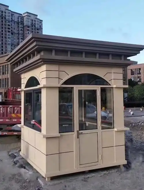 晋中户外真石漆保安岗亭户外别墅区岗亭-度小视