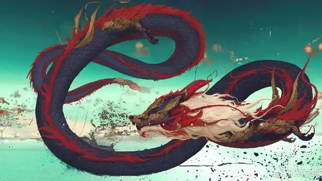 山海经异兽:烛龙,人面蛇身而赤,又叫烛九阴|山海经|蛇身|龙_新浪新闻