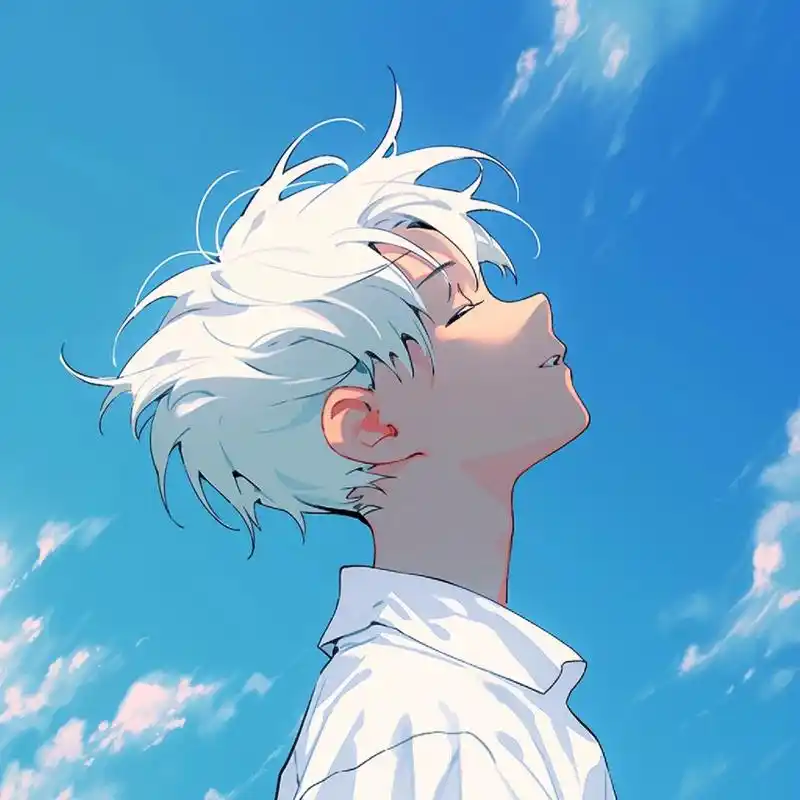 男生头像丨治愈系蓝白系列4 97蓝天白云 清爽头像