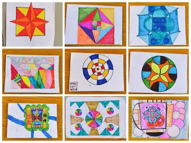 【发现数学之美,感受数学魅力】仍图中心小学三年级图案设计比赛趣味