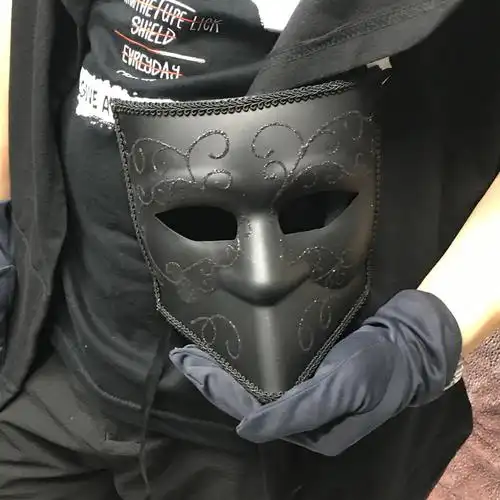 万圣节化妆舞会面具复古爵士成人男士全脸面自拍假面面具蒙面唱将