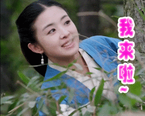 张含韵兰陵王妃gif表情包:我来啦