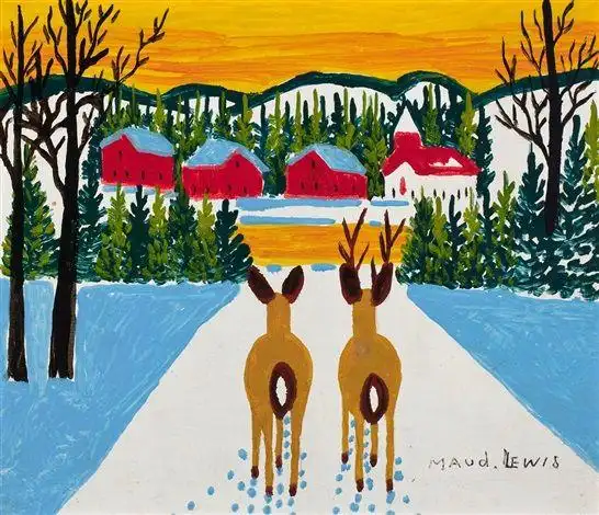 我找来了莫娣刘易斯的作品