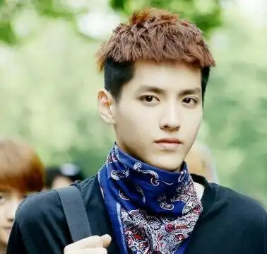 吴亦凡栗子头发型图片 示范男生栗子头如何扎好看