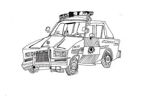 线描交通工具系列