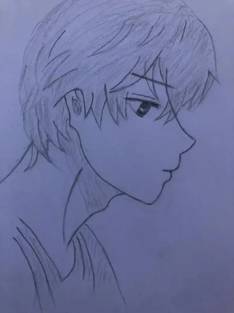 人像素描画 - 小雨点儿 - 抖音