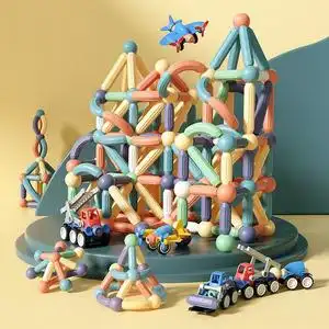 世界上超好玩的玩具磁力黑科技百变棒儿童益智解压巴克球diy教具