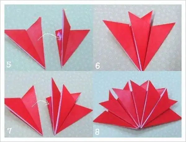 幼儿园大班折纸康乃馨 手工折纸大全-普车都