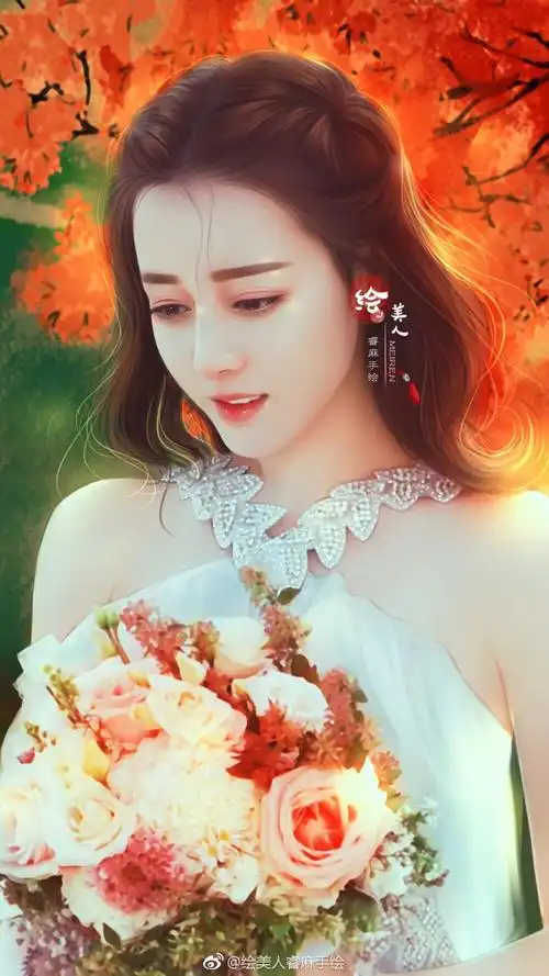 绘美人睿麻手绘 迪丽热巴