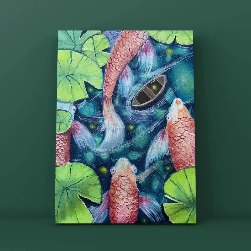 艺术装饰画 #纯手绘 #画画其实很简单 #美术老师的日常  - 抖音