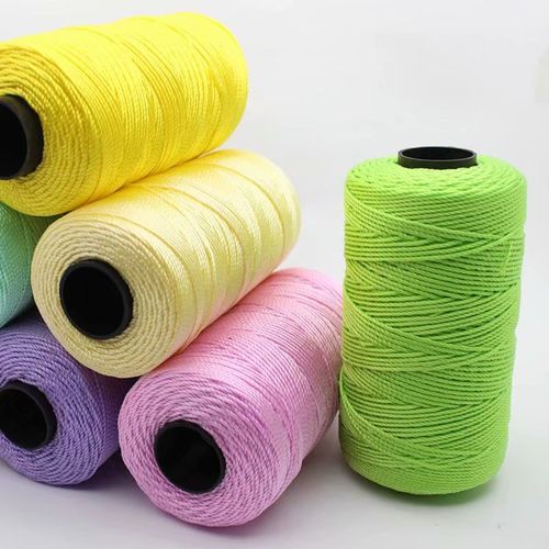 合股线细冰丝冰麻轻体遮阳帽手工编织diy钩包毛线