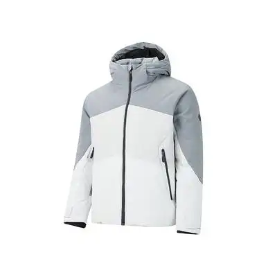 rapido霹雳道2021冬季新品男士体织拼色面料防钻绒时尚保暖羽绒服