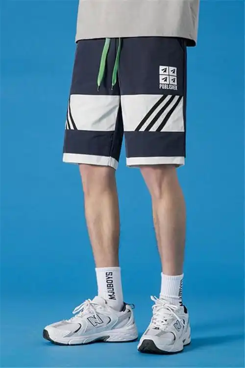 牛仔短裤男白色