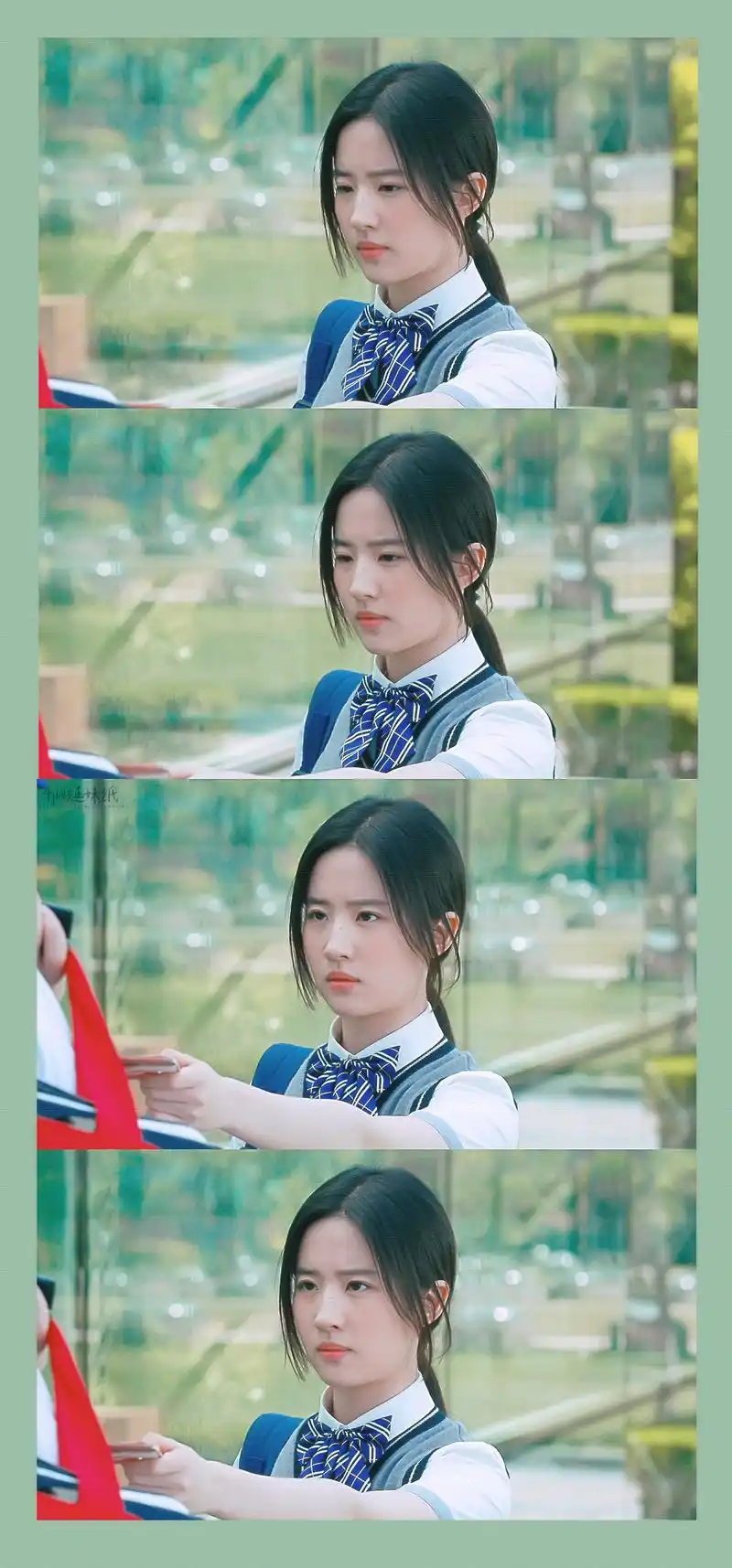 穿上校服的刘亦菲好美,真得让粉丝们惊艳不已!